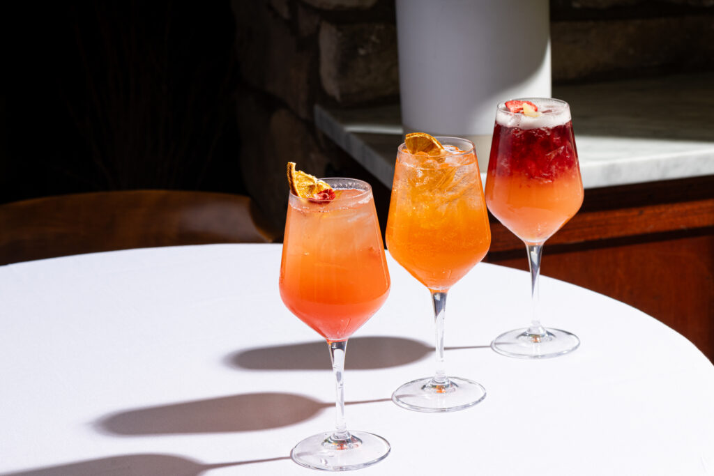 three brunch cocktails